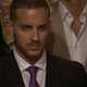 Vinny, a barber, looking like he may kill someone at the rose ceremony.
